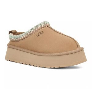 UGG Tan Platform Slippers